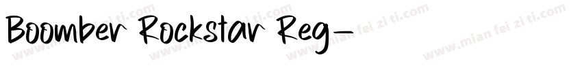 Boomber Rockstar Reg字体转换